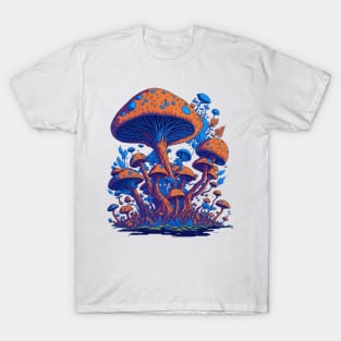 Magic Mushrooms - Colorful Forest of Mushrooms T-Shirt